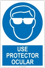 Uso obligatorio de anteojos de seguridad